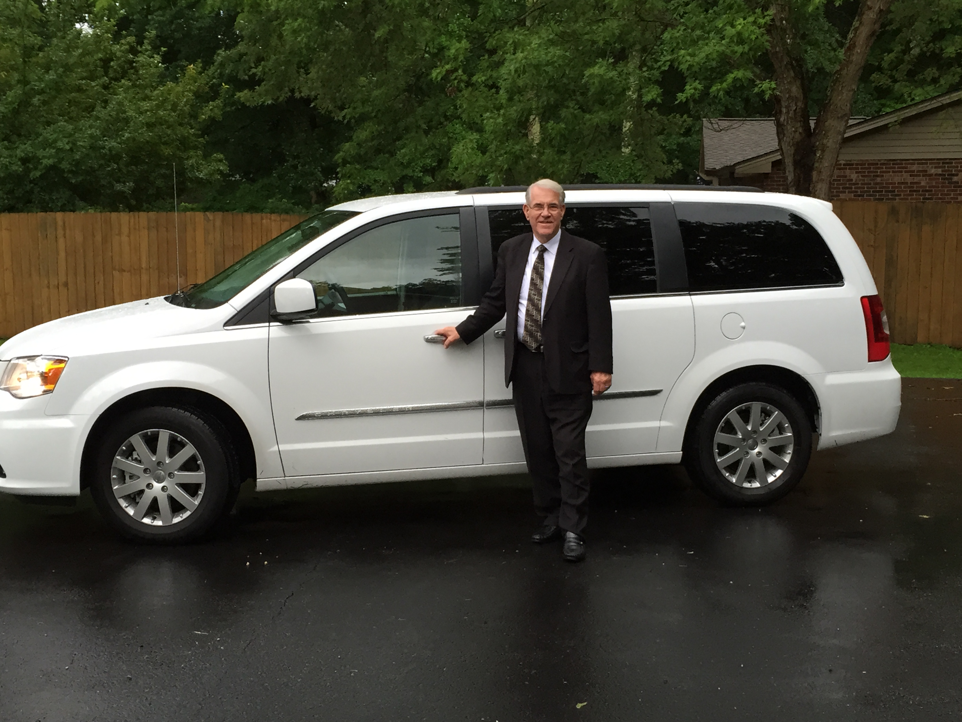 Bruce with the new van